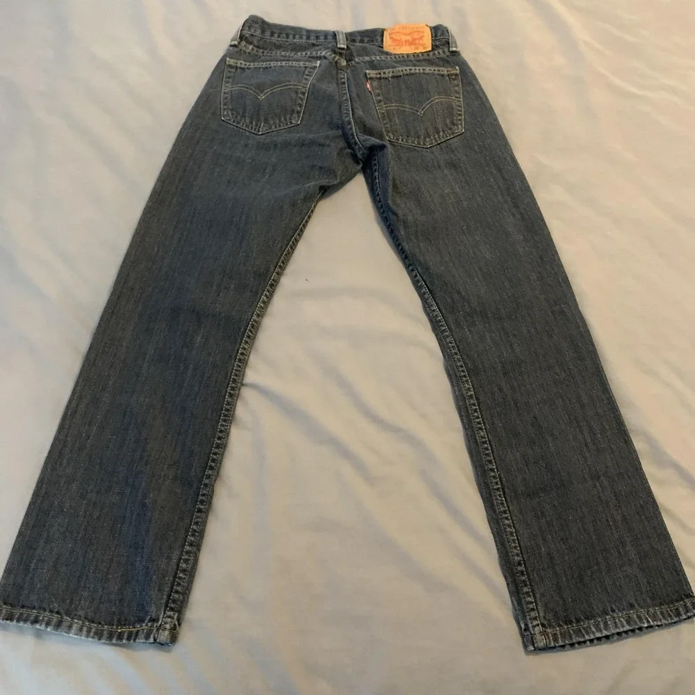 Levis 514 Jeans Mens 29x29 Blue‎ Medium Wash Straight Leg Denim Regular Fit
